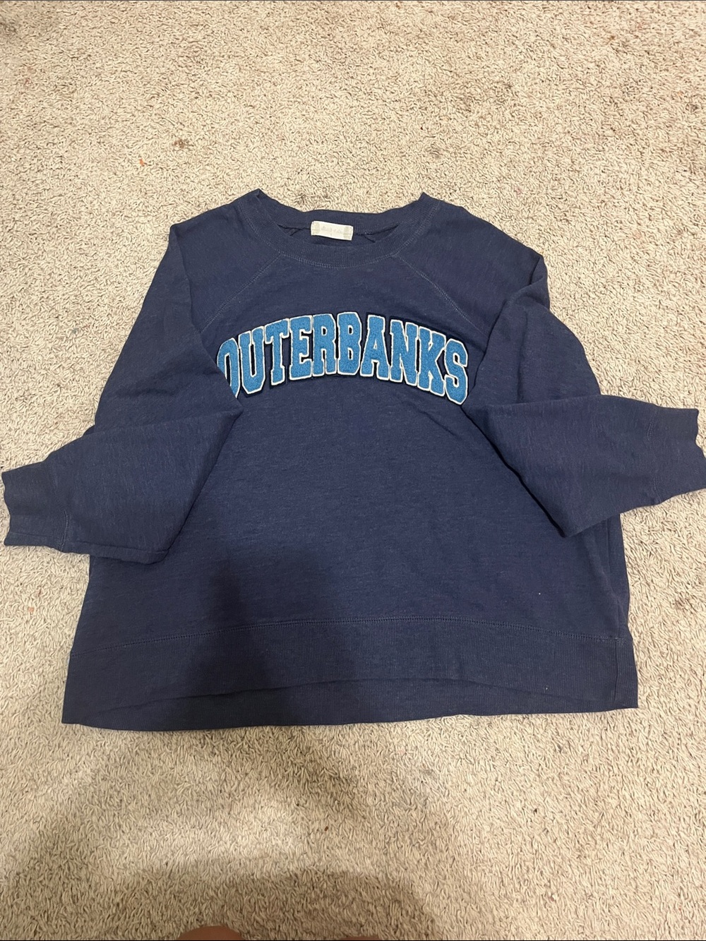 Outerbanks Navy womens Sweatshirt - Navy Blue